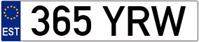Trailer License Plate